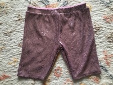 Next Girls Pink Sequin Sparkly Cycle Shorts New Age 13 Years Bnwt