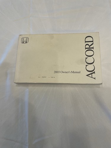 2003 honda accord owner - honda, owner’s