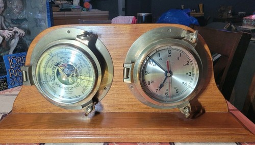 Vintage brass ship - brass, &