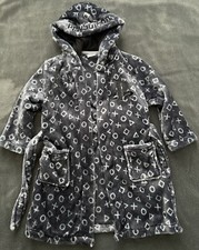 Boys/Girls Playstation Fleece Dressing Gown With Hood Age 4-5 Years