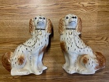 2 VINTAGE COLLECTABLE STAFFORDSHIRE ROYAL DOULTON DOGS large
