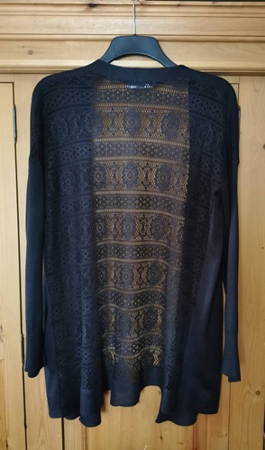 Black waterfall cardigan - waterfall,