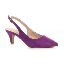 WOMENS LADIES LOW MID HEEL 50s