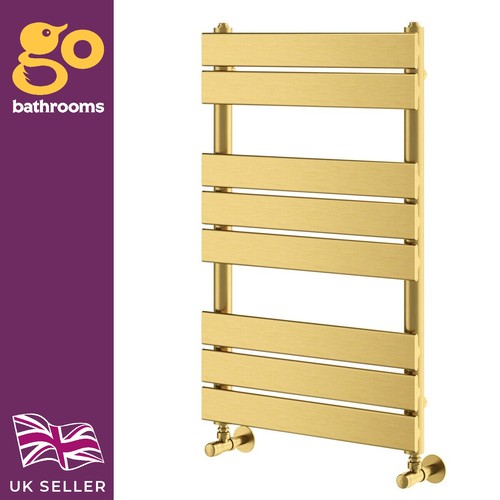 Brushed gold heated - towel, rail