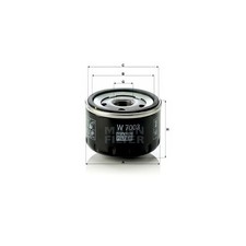 MANN W7003 Oil Filter Engine
