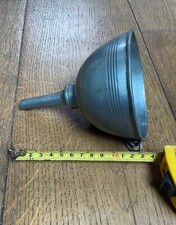 Antique Pewter Wine Funnel 11cm Diameter 13cm Height with hanging ring