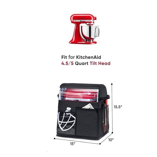 Black stand mixer cover - stand, with