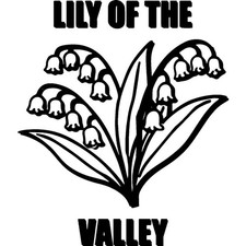 'Lily of the Valley Flower' Unmounted Rubber Stamp (RS056960)