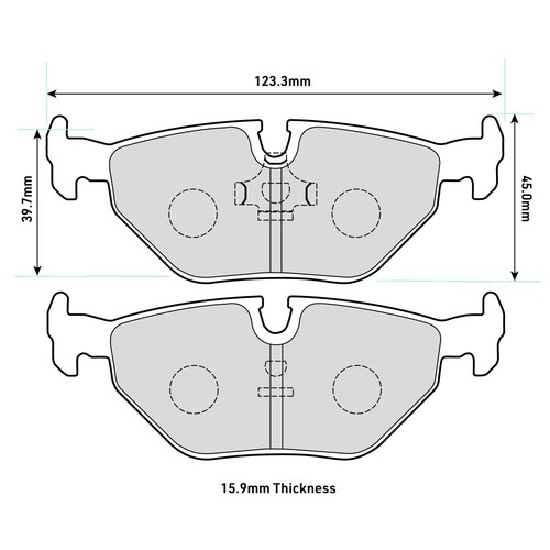 Ferodo ds2500 rear brake - brake, pads