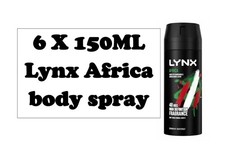 6 x Lynx Africa Deodorant