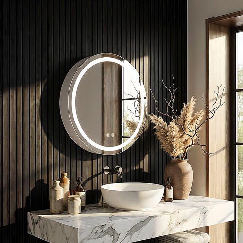 Round bathroom led - bathroom,