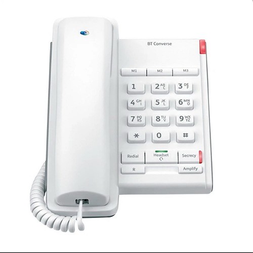 Single corded telephone - bt,