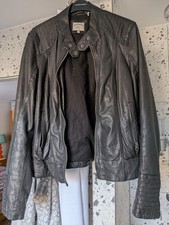 Fat Face Womens Black Leather