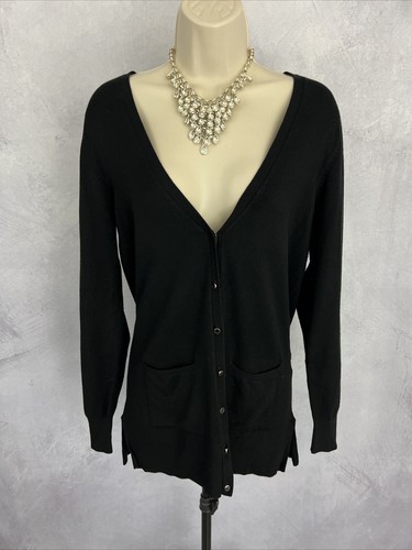 Ladies cardigan knit black - ladies,