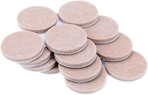 Felt pads 19mm round - , beige