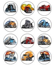 Truck Edible Cupcake Toppers