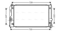 AVA Coolant Radiator TO2295