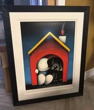 Doug Hyde “ in the dog house” Artwork Signed collectors item 