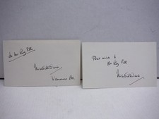 Lot of 2 Autographs of
