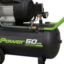 Sealey SAC5030VE Compressor 50ltr V-Twin Direct Drive 3hp