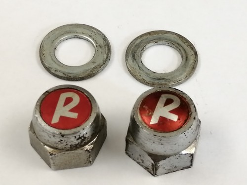 Raleigh front wheel nuts - r, +