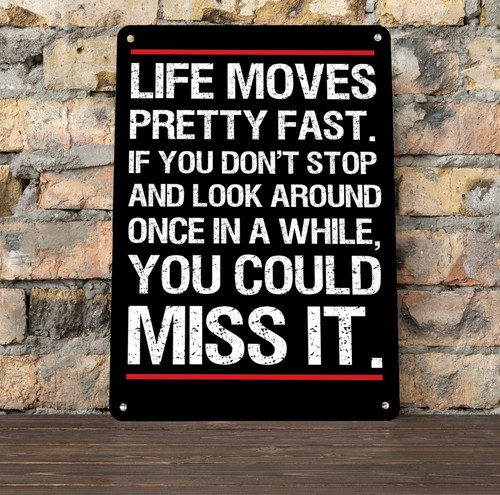 Ferris bueller quote metal - ferris,