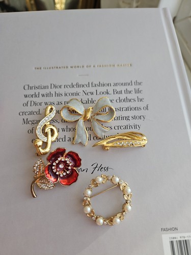 Job lot brooches - lot, mixture