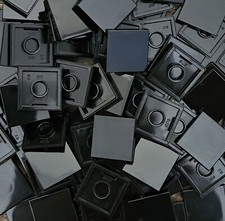 100x LEGO Black Flat Tile 2x2