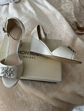 Monsoon Bridal Sandals Cream New 6