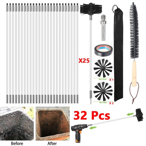 32x flexible chimney - sweep, set