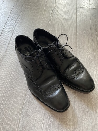 Loake black leather men - leather, men's