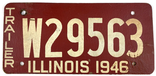 Vintage illinois 1946 - illinois, trailer