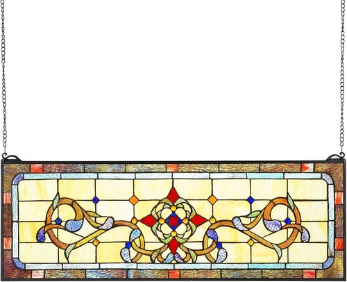 Victorian stained glass window - glass,