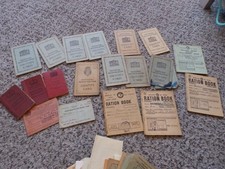 Family History ephemera Ration Books National Registration Identity Cards etc