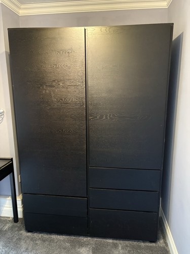 Habitat hana wardrobe black - hana,