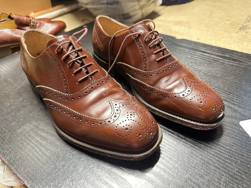 Barker brown leather - brown, oxford