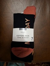 New M&S Men's 7pk Socks Size