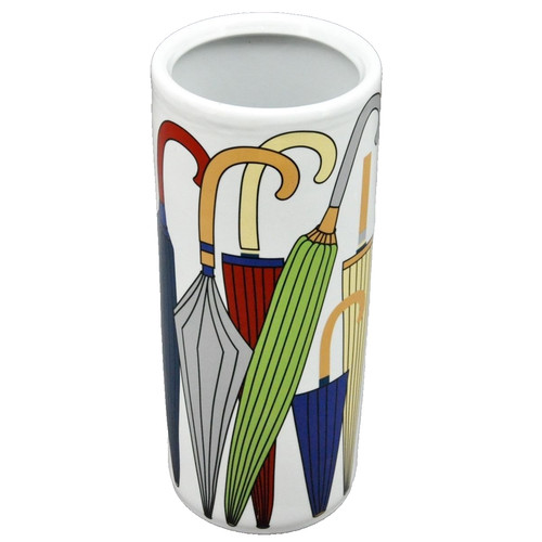 Umbrella stand ceramic glazed - ceramic,