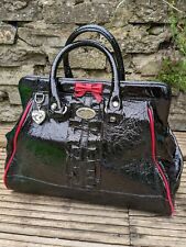 Tarina Tarantino black patent leather Handbag purse bag goth lolita y2k rare 