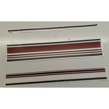 Lunar Clubman 2005 Caravan Door Stripe Stickers Decals - SET OF