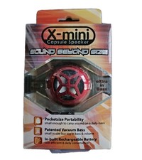 X-mini Capsule Speaker 3.5mm Headphone Jack Cyber Red New