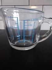 Vintage JAJ Pyrex Glass Measuring Jug 1/2 pint