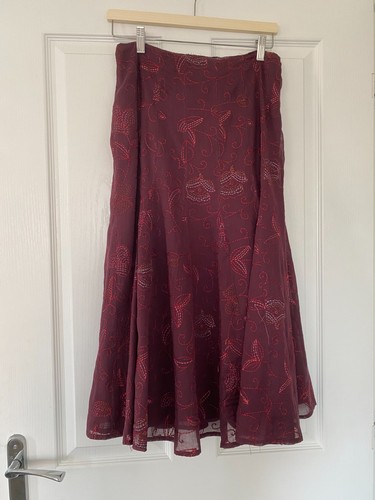 Monsoon burgundy embroidered - monsoon,
