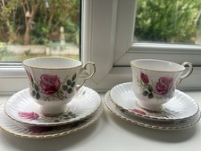 Vintage Royal Windsor Bone China tea set with original box — 18 piece