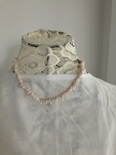 Vintage Coral Necklace From 1980s,  Mediterranean Pale Coral Chip Beads 