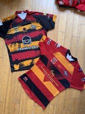 x2 SHAW CROSS SHARKS RLFC 2000s RUGBY LEAGUE SHIRTS JERSEYS RAVENSPORT BUNDLE L