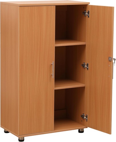 Beech storage cabinet lockable - cabinet,