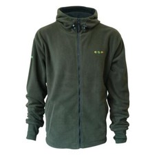 ESP Full Zip Green Fleece Fishing Hoody Hoodie