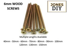 6MM WOOD SCREWS MULTI PURPOSE