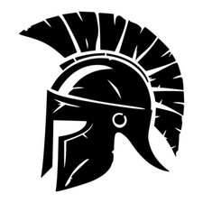 Spartan Helmet A3 Vinyl Decal